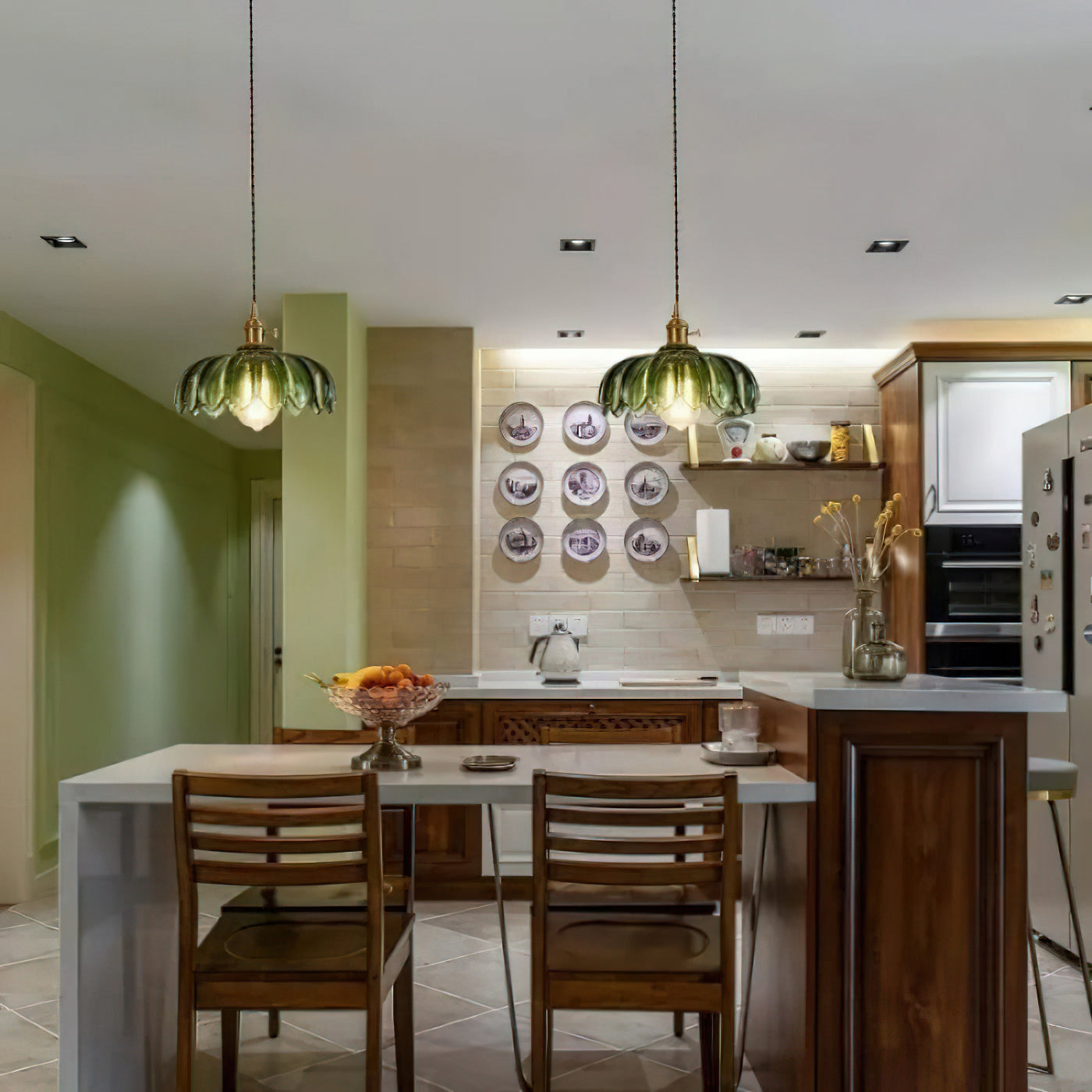 Glass Shade Pendant Ceiling Light