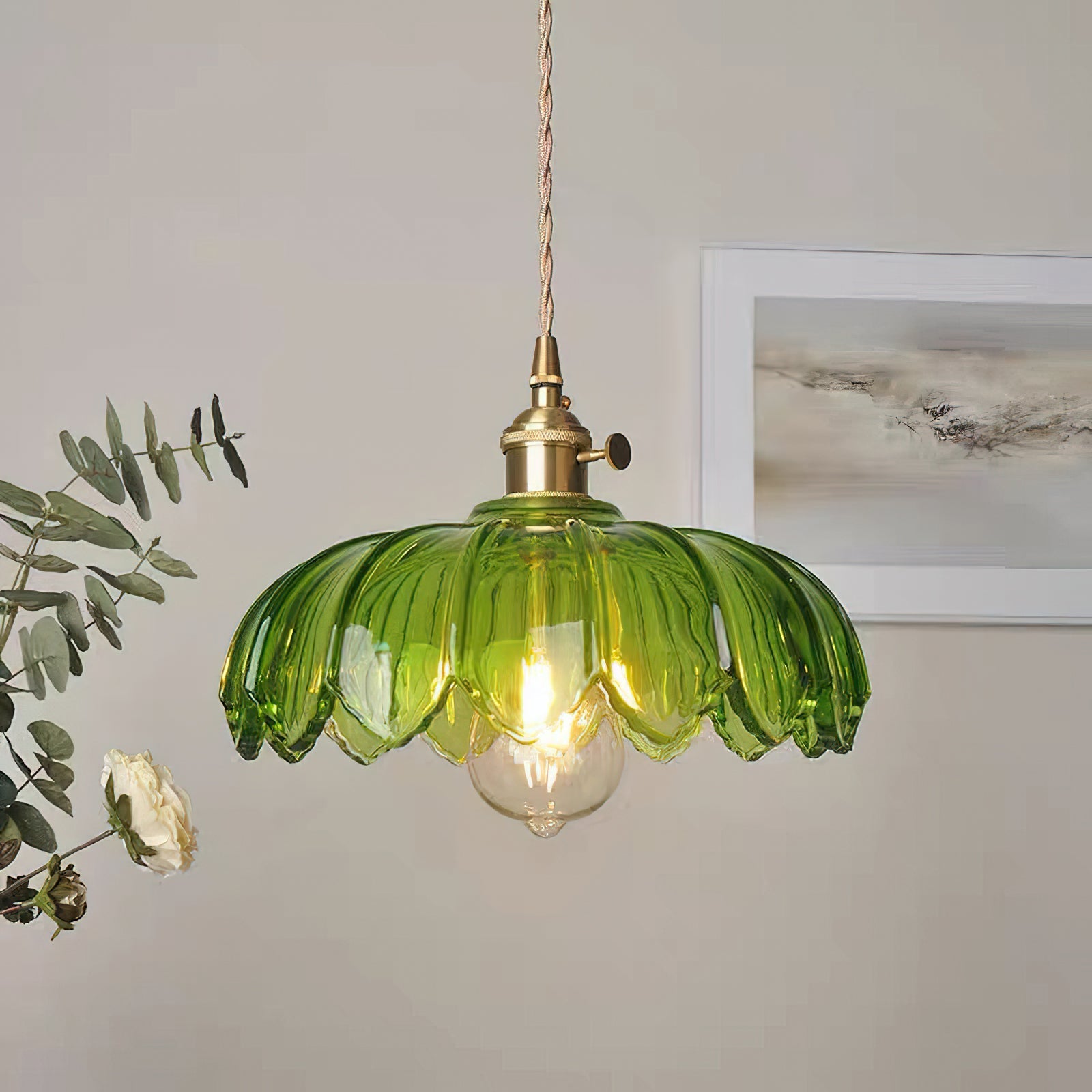 Glass Shade Pendant Ceiling Light