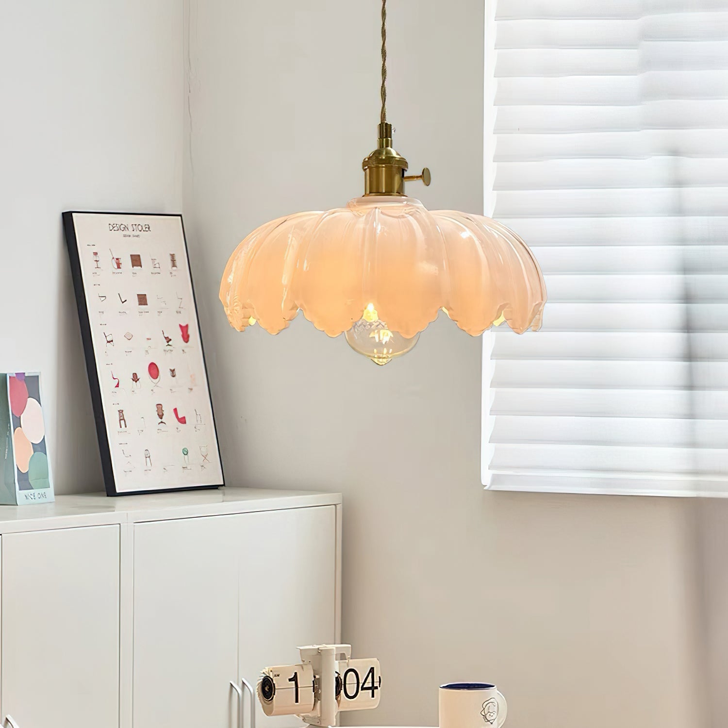 Glass Shade Pendant Ceiling Light