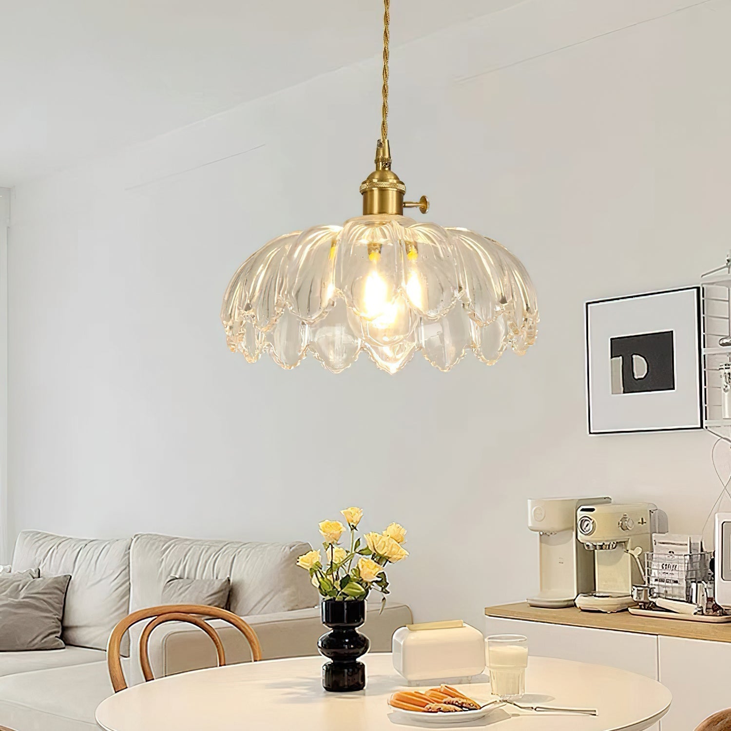 Glass Shade Pendant Ceiling Light