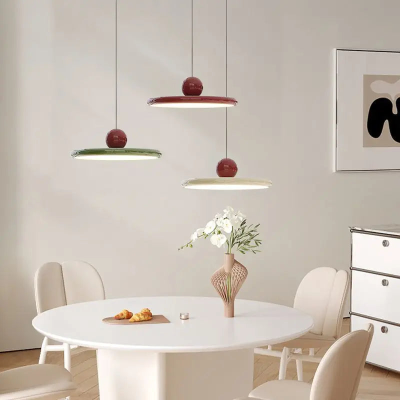 Rounded Disc Pendant Ceiling Lamp