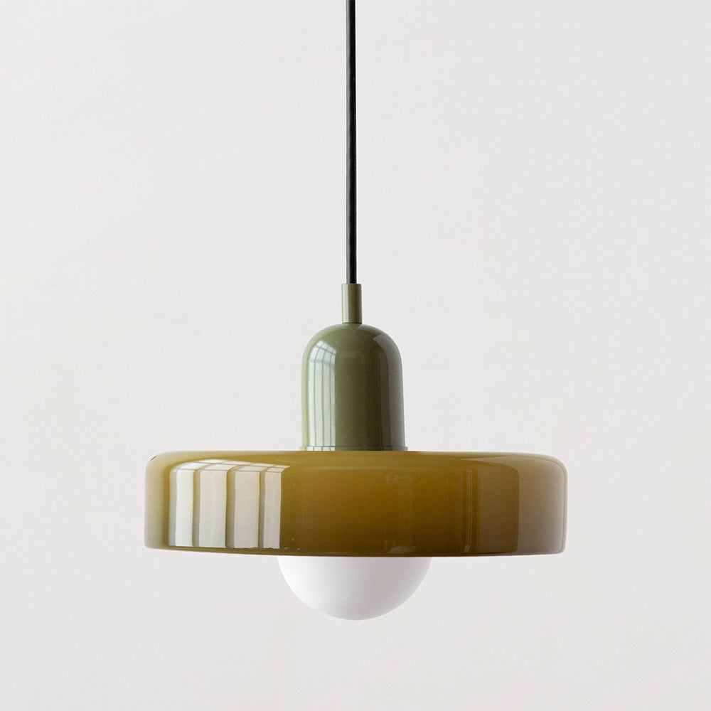 Linear Pendant Ceiling Light Glass Shade