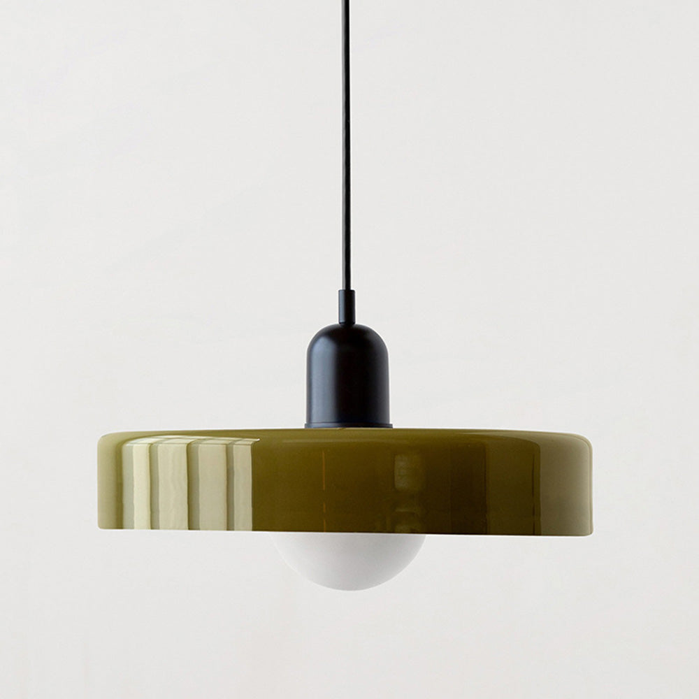 Linear Pendant Ceiling Light Glass Shade