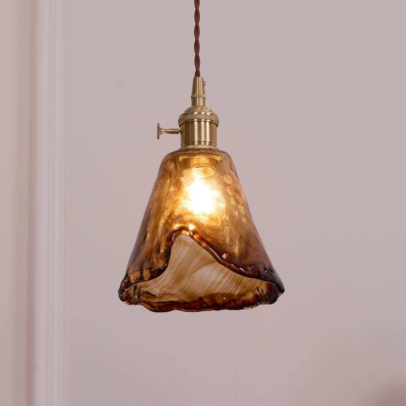 Textured Adjustable Pendant Ceiling Light