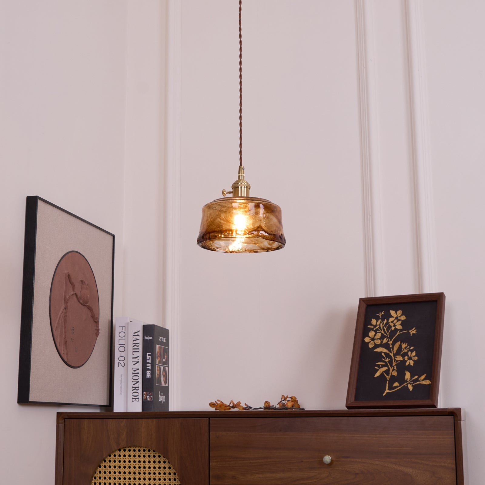 Textured Adjustable Pendant Ceiling Light
