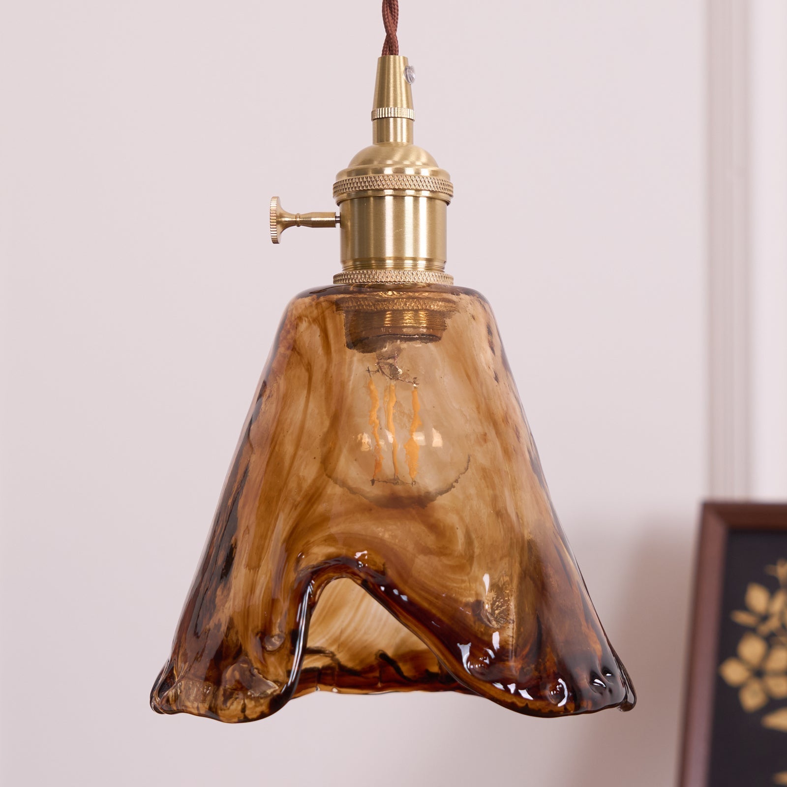 Textured Adjustable Pendant Ceiling Light