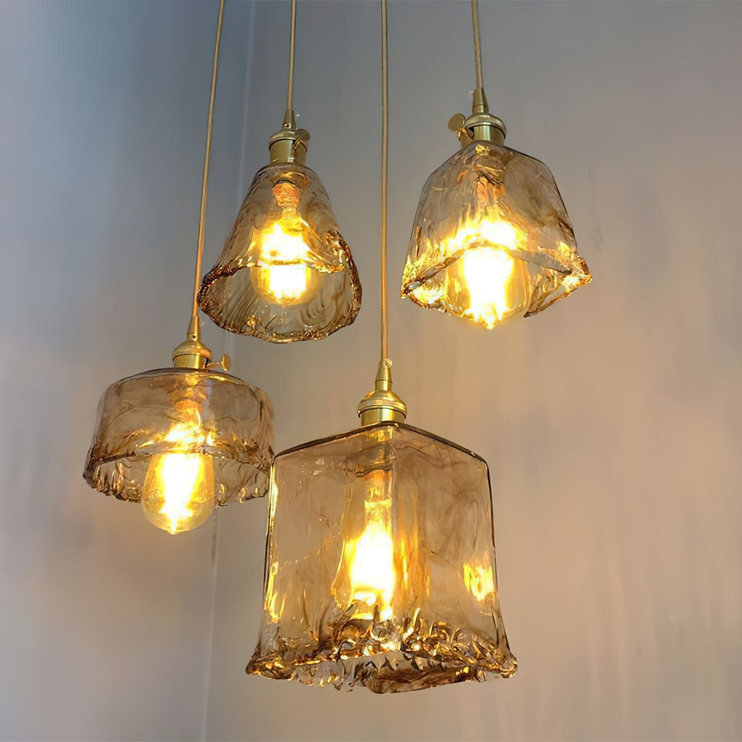 Textured Adjustable Pendant Ceiling Light