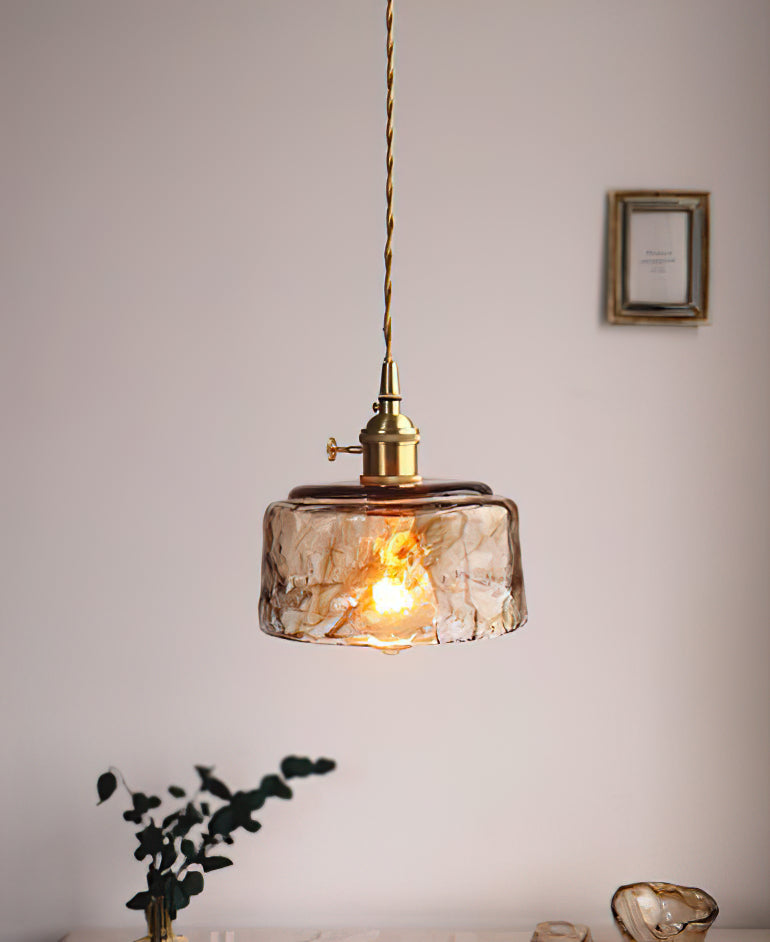 Textured Adjustable Pendant Ceiling Light
