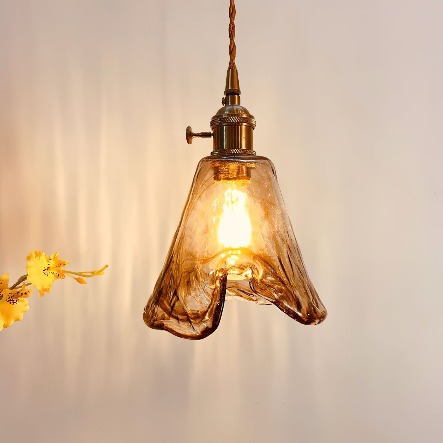 Textured Adjustable Pendant Ceiling Light