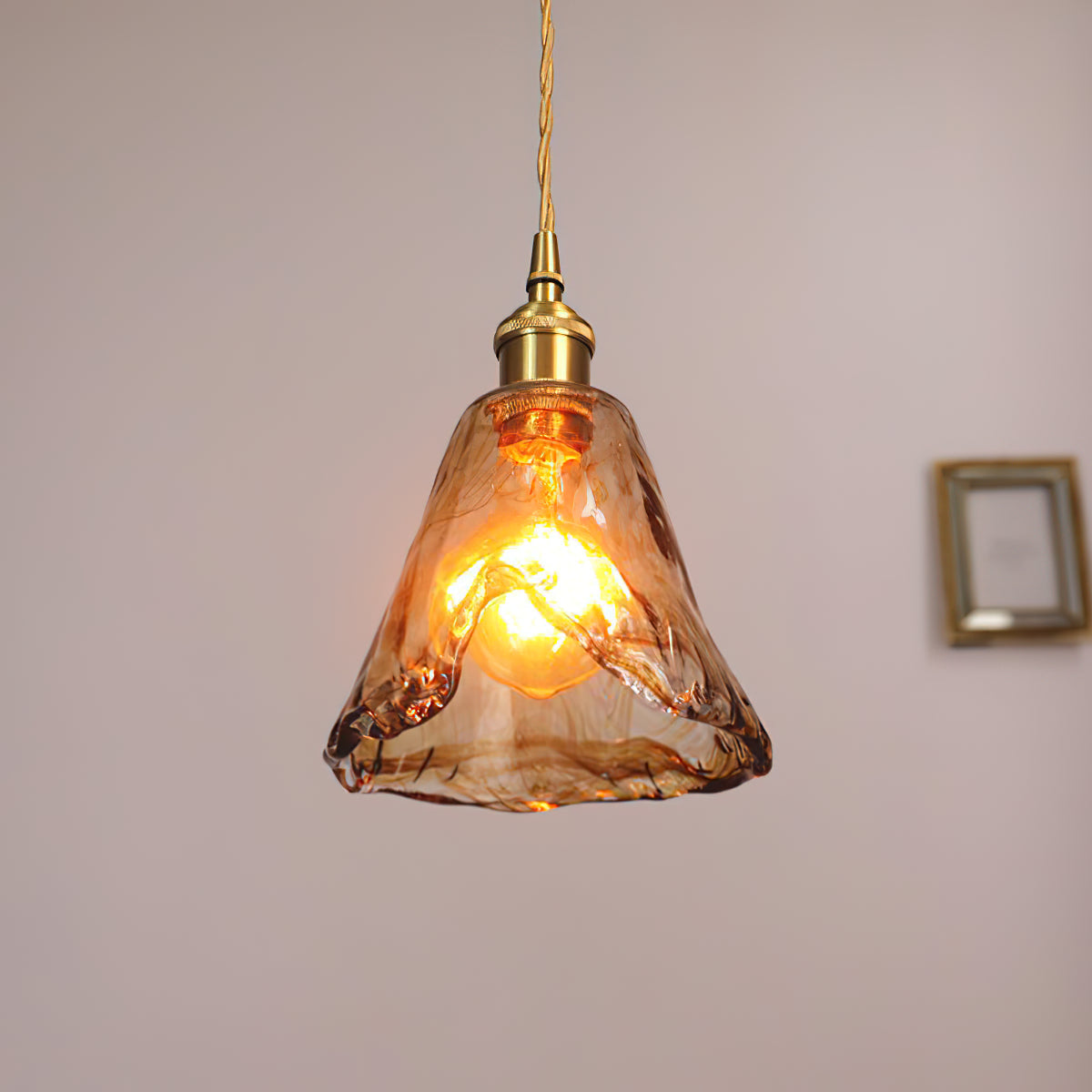 Textured Adjustable Pendant Ceiling Light