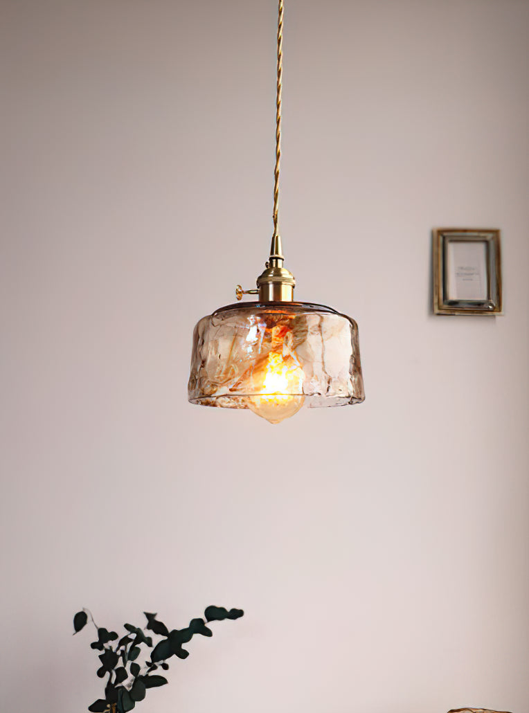 Textured Adjustable Pendant Ceiling Light