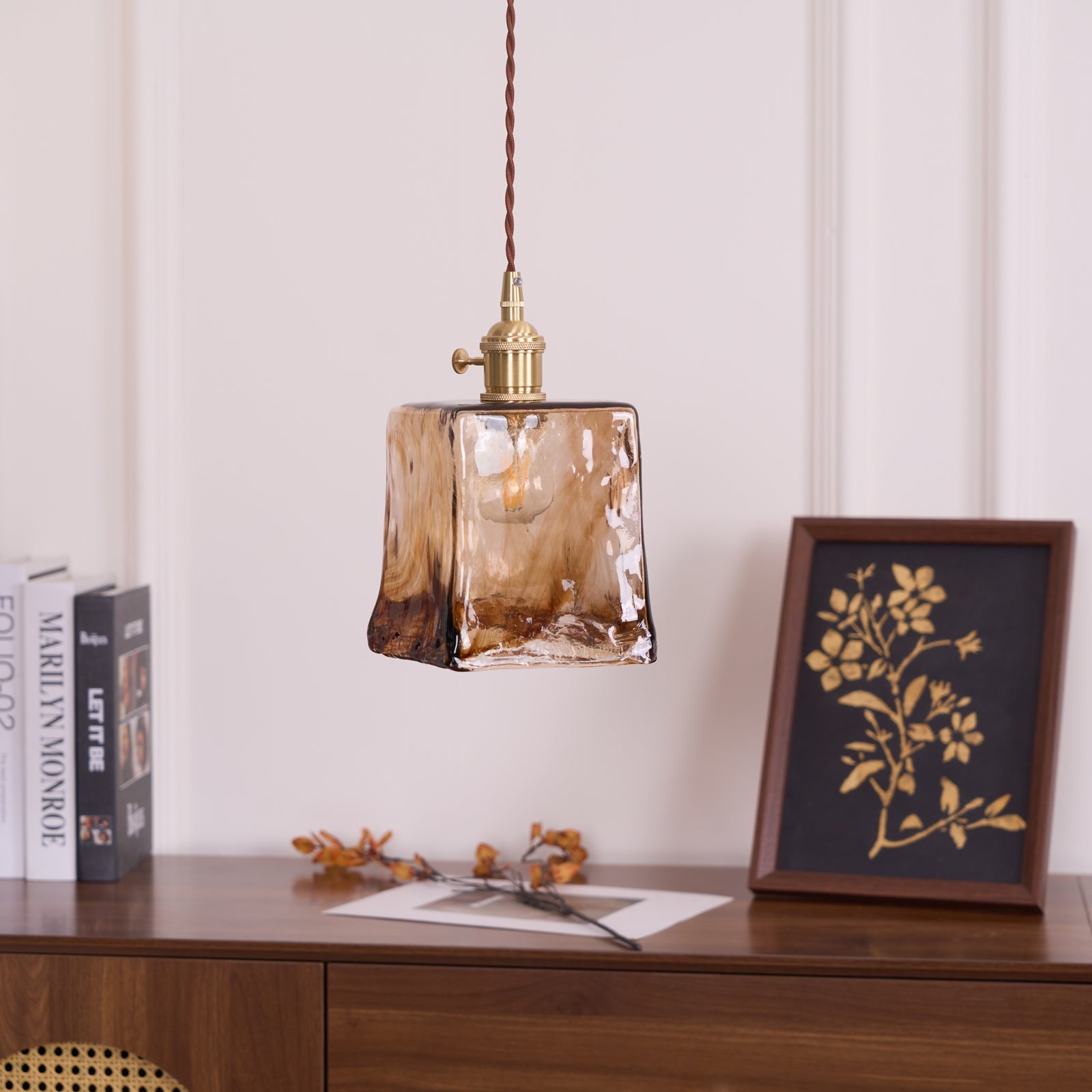 Textured Adjustable Pendant Ceiling Light