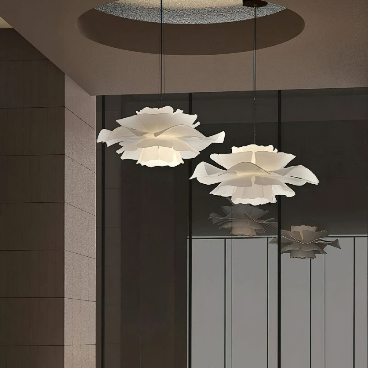 Layered Petal Pendant Ceiling Light