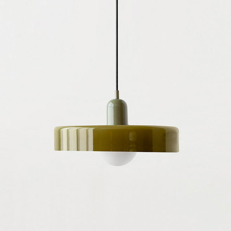 Linear Pendant Ceiling Light Glass Shade