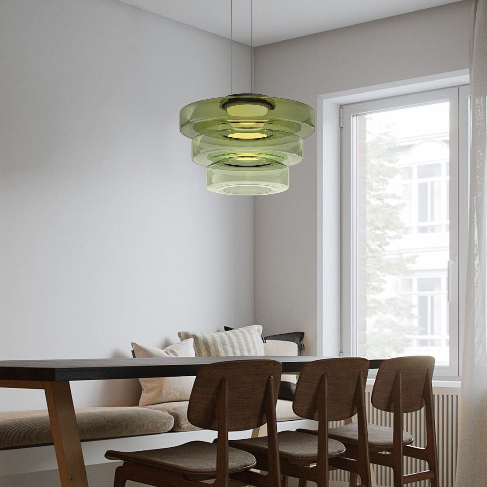 Ceiling Mounted Pendant Ceiling Light Adjustable Height