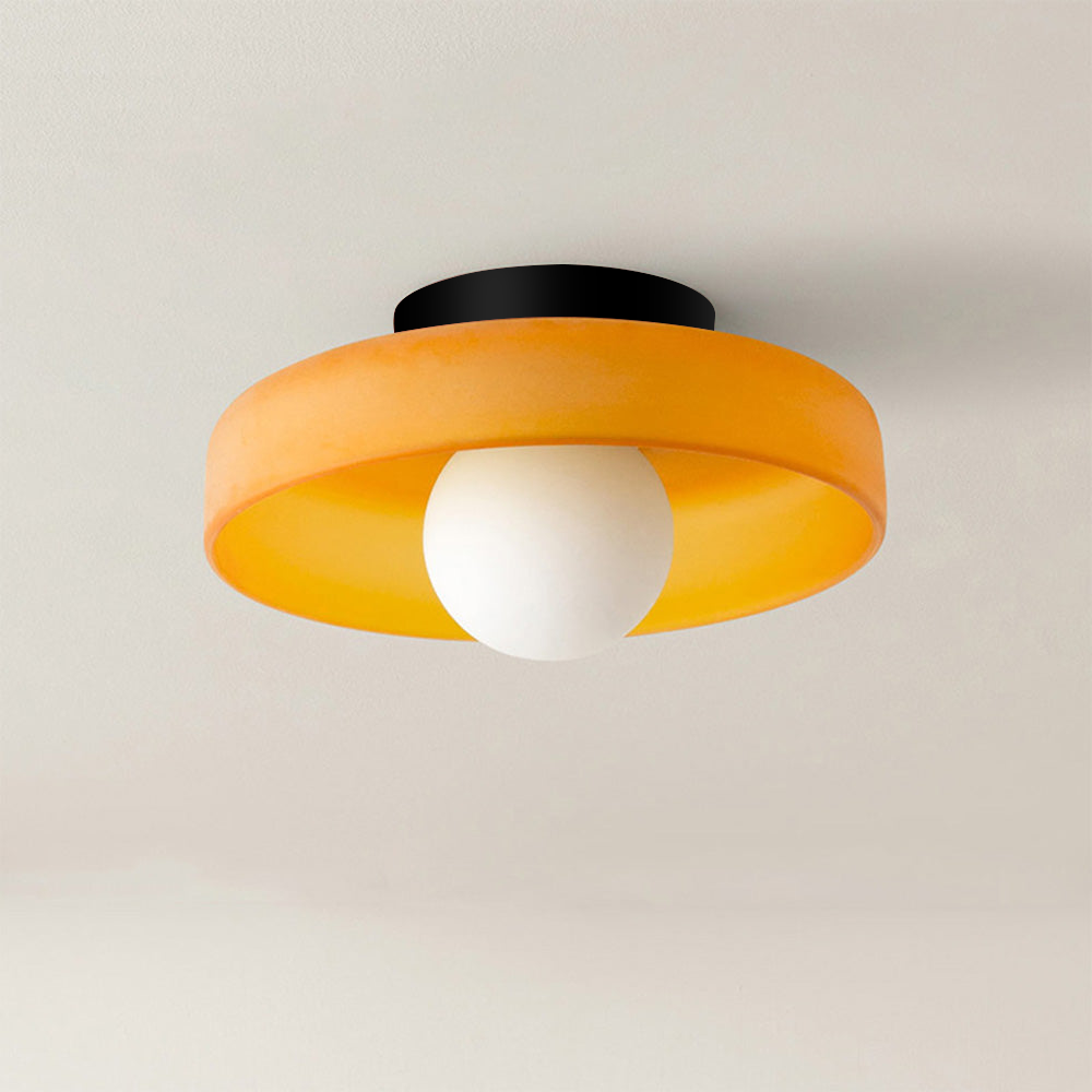 Surface Mounted Flush Mount Ceiling Light Glass Shade