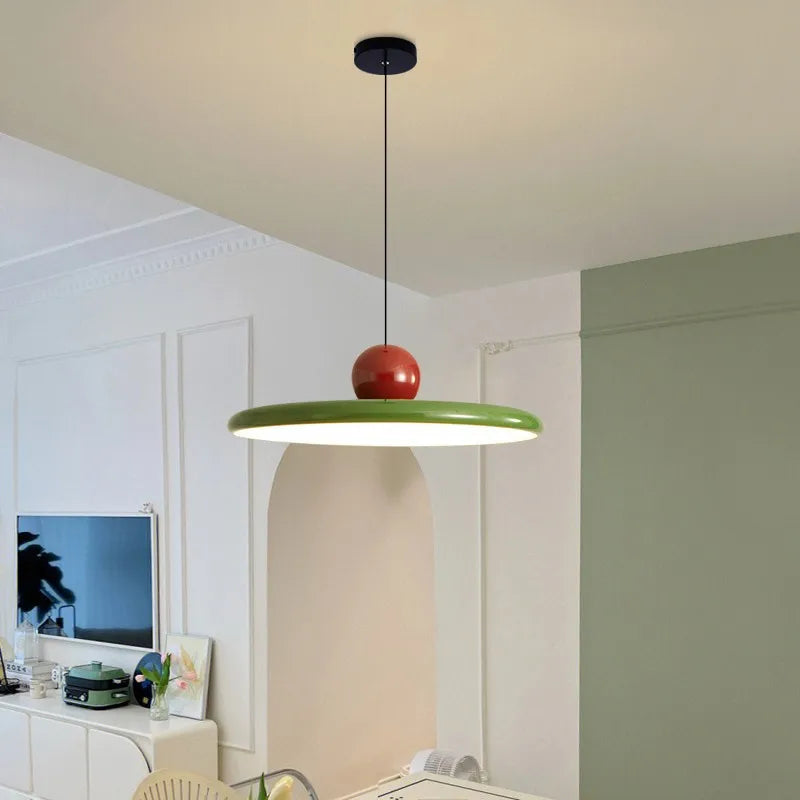 Rounded Disc Pendant Ceiling Lamp